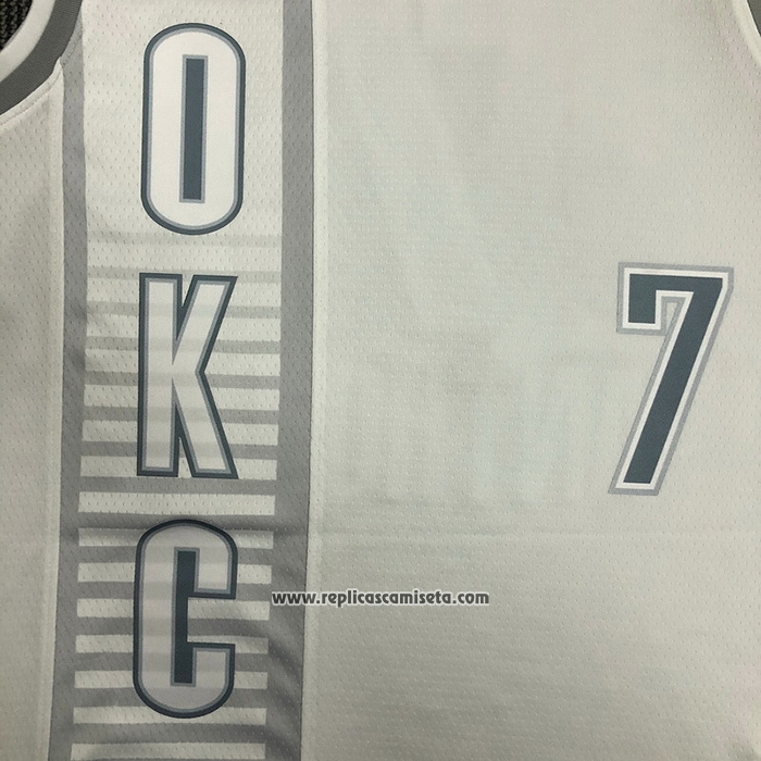 Camiseta Oklahoma City Thunder Carmelo Anthony #7 Ciudad 2021-22 Blanco